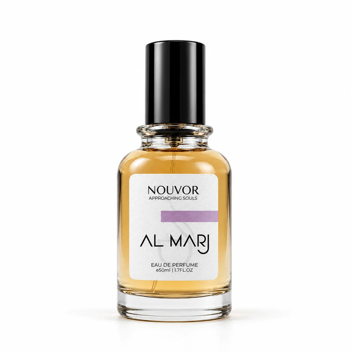 Al Marj EDP Inspired by Ahmed Al Maghribi Marj | Nouvor Perfumes Pakistan | 50ml Bottle Front View