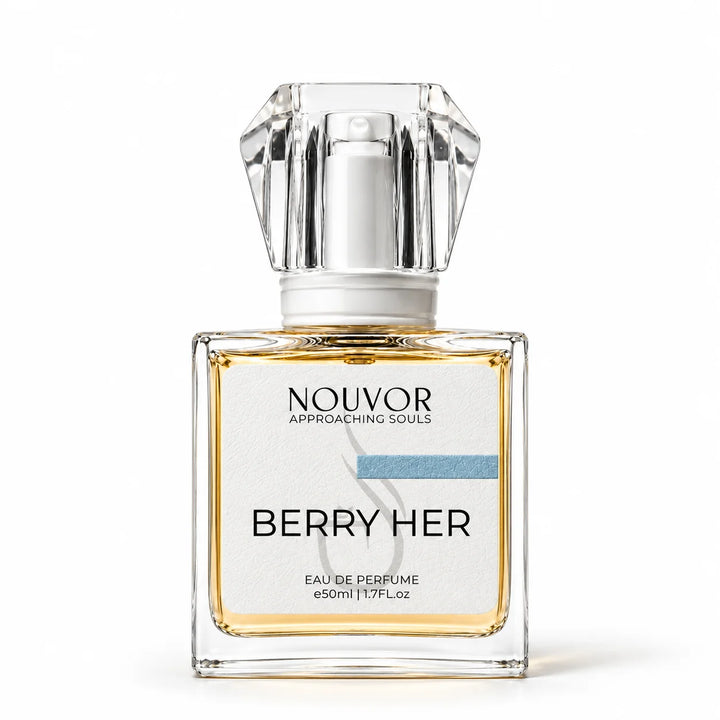 Berry Her EDP Inspired by Burberry Her | Nouvor Perfumes Pakistan | 50ml Bottle Front View