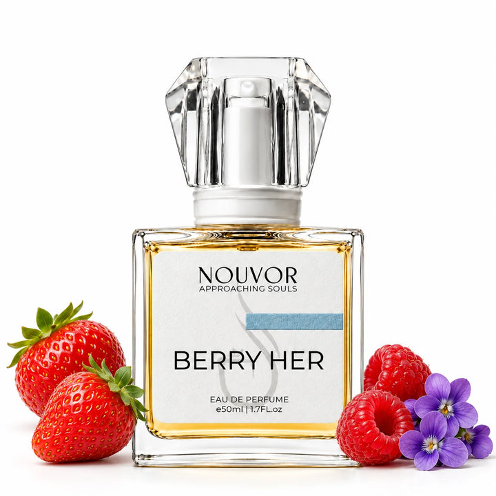 Berry Her EDP 50ml with Key Notes of strawberries, raspberries, violet | Nouvor Perfumes Pakistan
