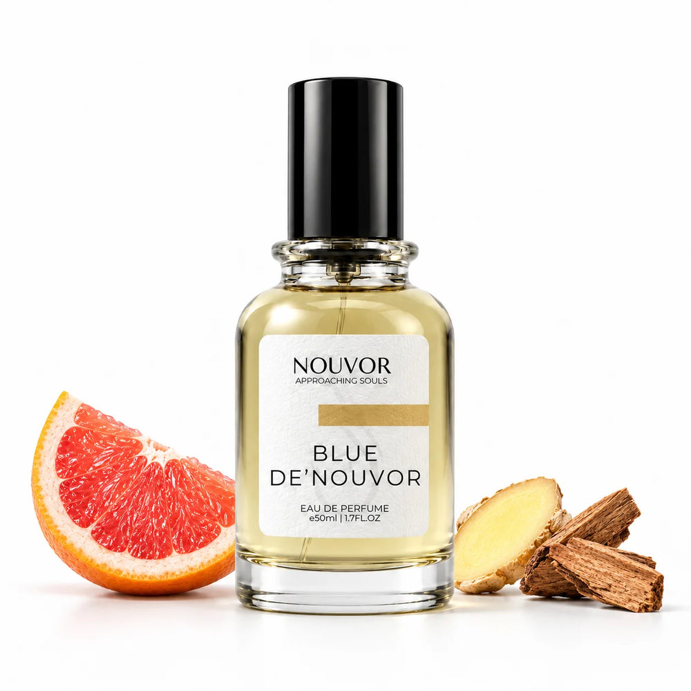 Bleu De Nouvor EDP 50ml with Key Notes of grapefruit, ginger, cedar wood | Nouvor Perfumes Pakistan