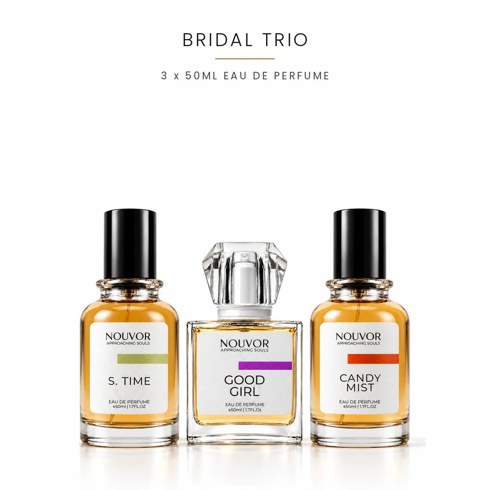 Bridal Trio with S. Time, Good Girl and Candy Mist 3 x 50ml EDP Bottles | Nouvor Perfumes Pakistan