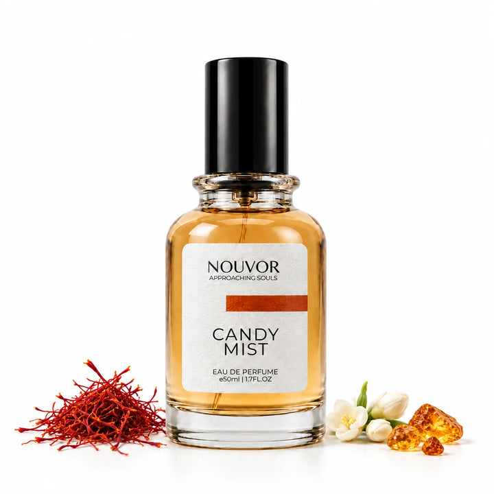 Candy Mist EDP 50ml with Key Notes of saffron, jasmine, amber resin | Nouvor Perfumes Pakistan