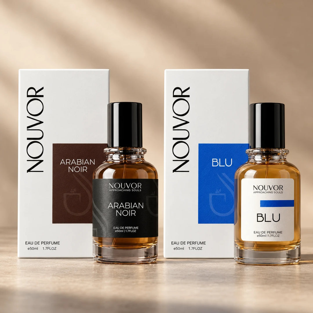 Day and Night Set for Men Arabian Noir and Blu 50ml EDP with Boxes | Nouvor Perfumes Pakistan