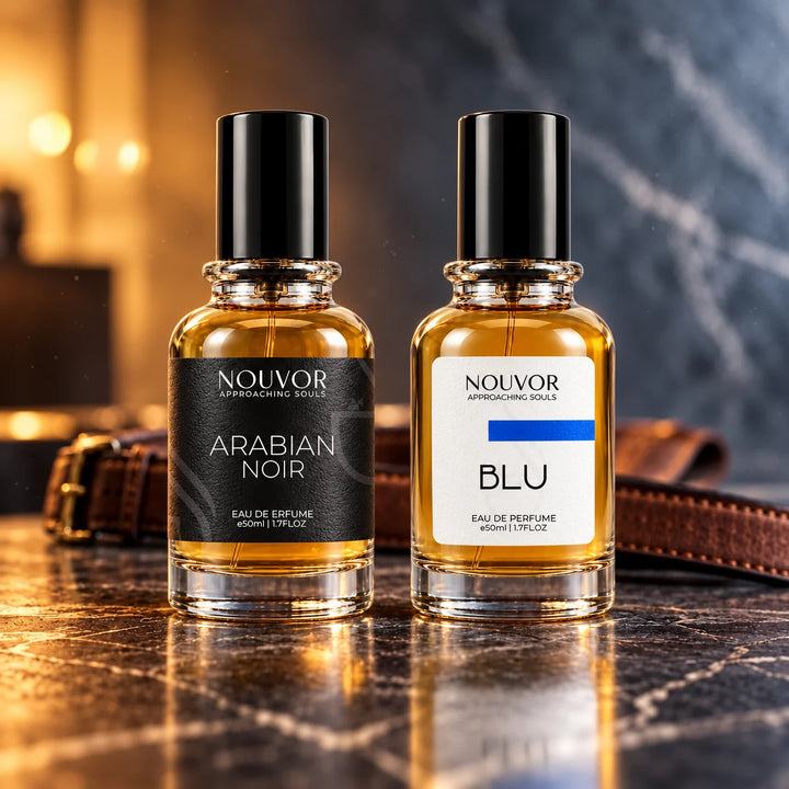 Day and Night Set for Men with Arabian Noir and Blu 50ml EDP | Nouvor Perfumes Pakistan