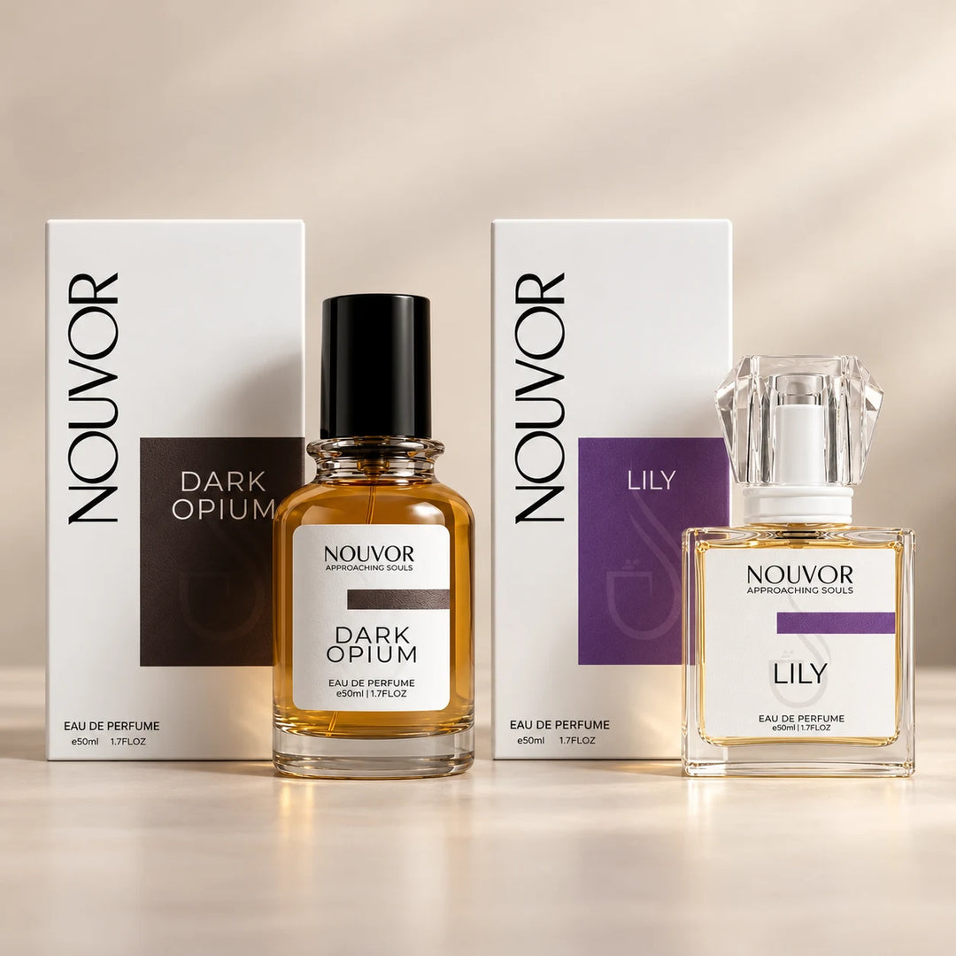 Day and Night Set for Women Dark Opium and Lily 50ml EDP with Boxes | Nouvor Perfumes Pakistan