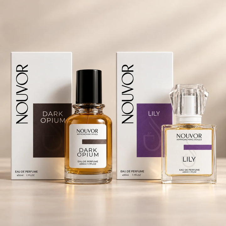 Day and Night Set for Women Dark Opium and Lily 50ml EDP with Boxes | Nouvor Perfumes Pakistan