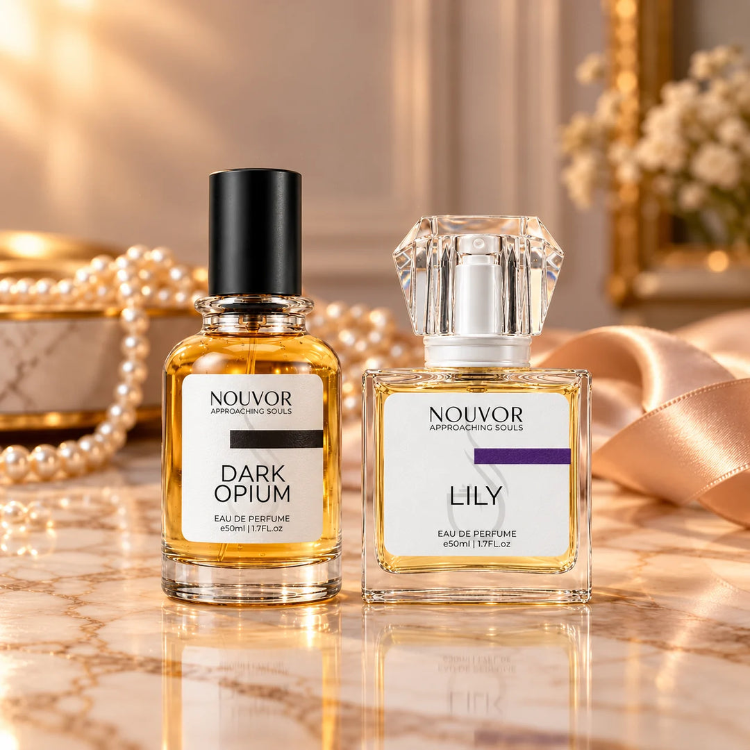 Day and Night Set for Women with Dark Opium and Lily 50ml EDP | Nouvor Perfumes Pakistan