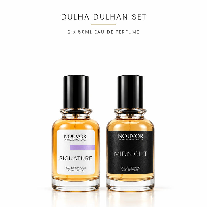 Dulha Dulhan Set with Signature and Midnight 2 x 50ml EDP Bottles | Nouvor Perfumes Pakistan