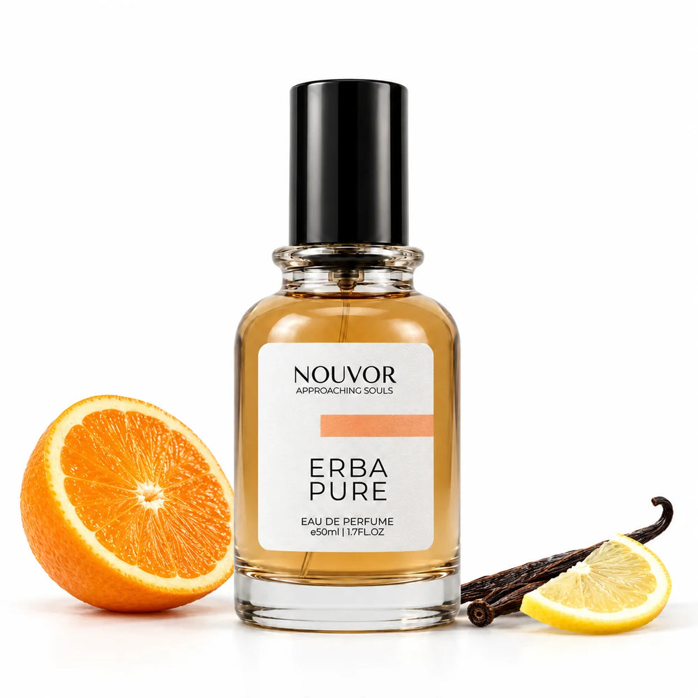 Erba Pure EDP 50ml with Key Notes of orange, vanilla, lemon | Nouvor Perfumes Pakistan