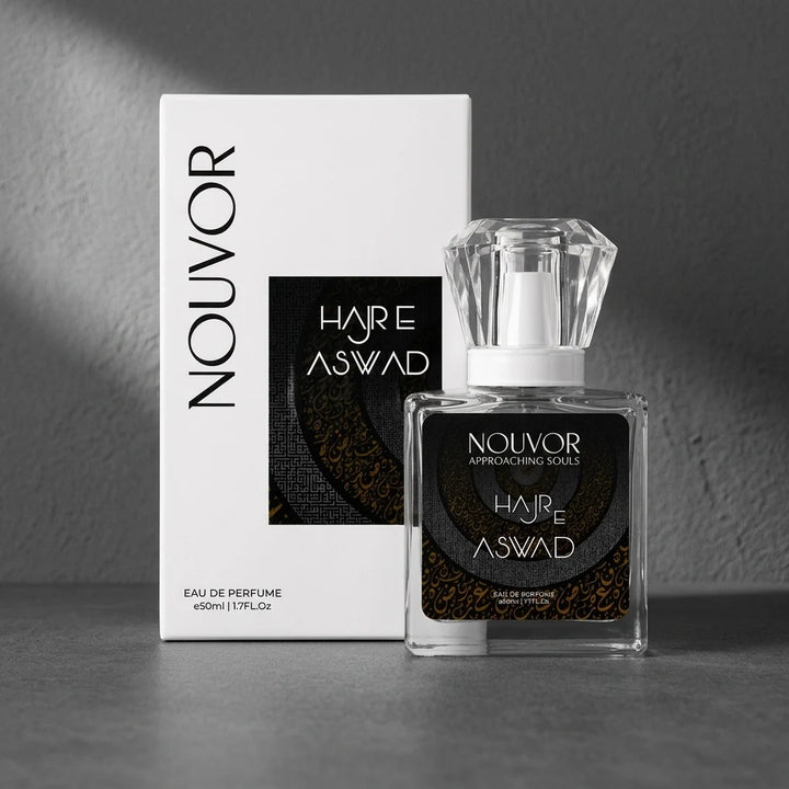 Hajr E Aswad Perfume 50ml EDP Bottle with Box | Nouvor Perfumes Pakistan