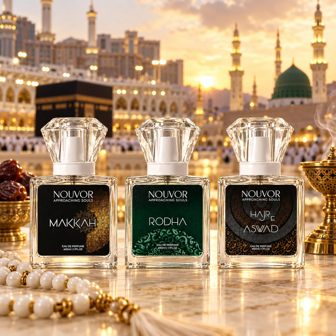 Haramain Collection with Makkah, Rodha and Hajr e Aswad 50ml EDP | Nouvor Perfumes Pakistan