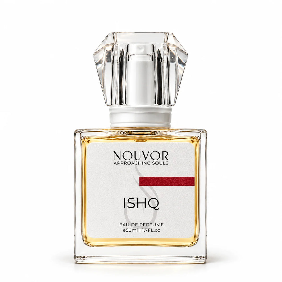 Ishq Premium Blend EDP by Nouvor Perfumes Pakistan | 50ml Bottle Front View