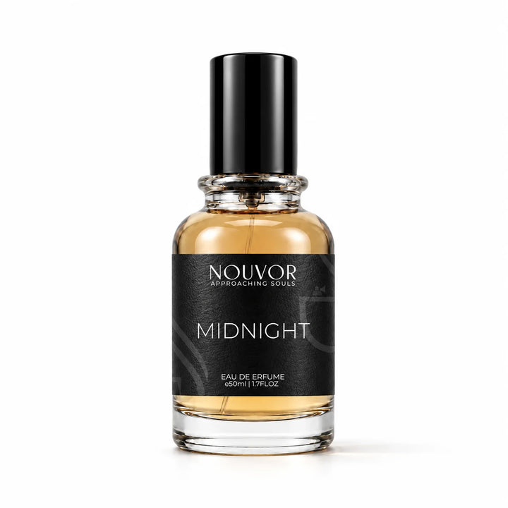 Midnight Exclusive Blend EDP by Nouvor Perfumes Pakistan | 50ml Bottle Front View