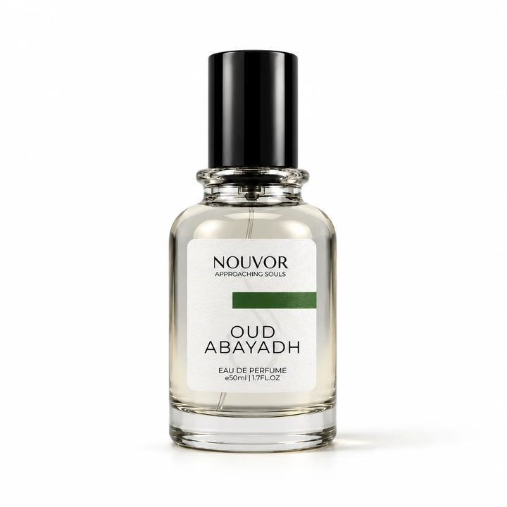 Oud Abayadh EDP Inspired by White Oud | Nouvor Perfumes Pakistan | 50ml Bottle Front View
