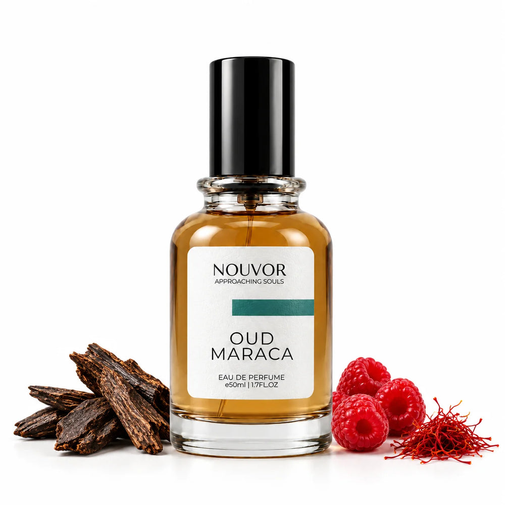 Oud Maraca EDP 50ml with Key Notes of passion fruit, oud, saffron | Nouvor Perfumes Pakistan