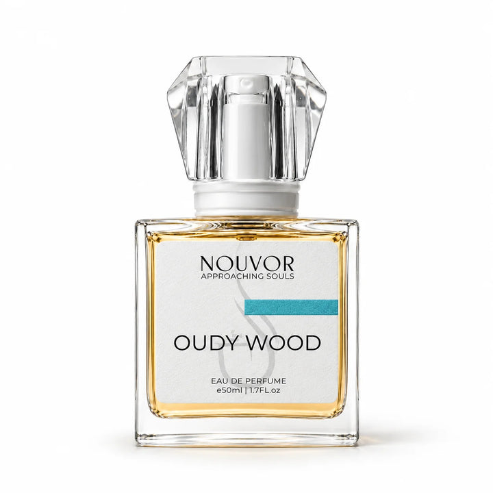 Oudy Wood Exclusive Blend EDP by Nouvor Perfumes Pakistan | 50ml Bottle Front View