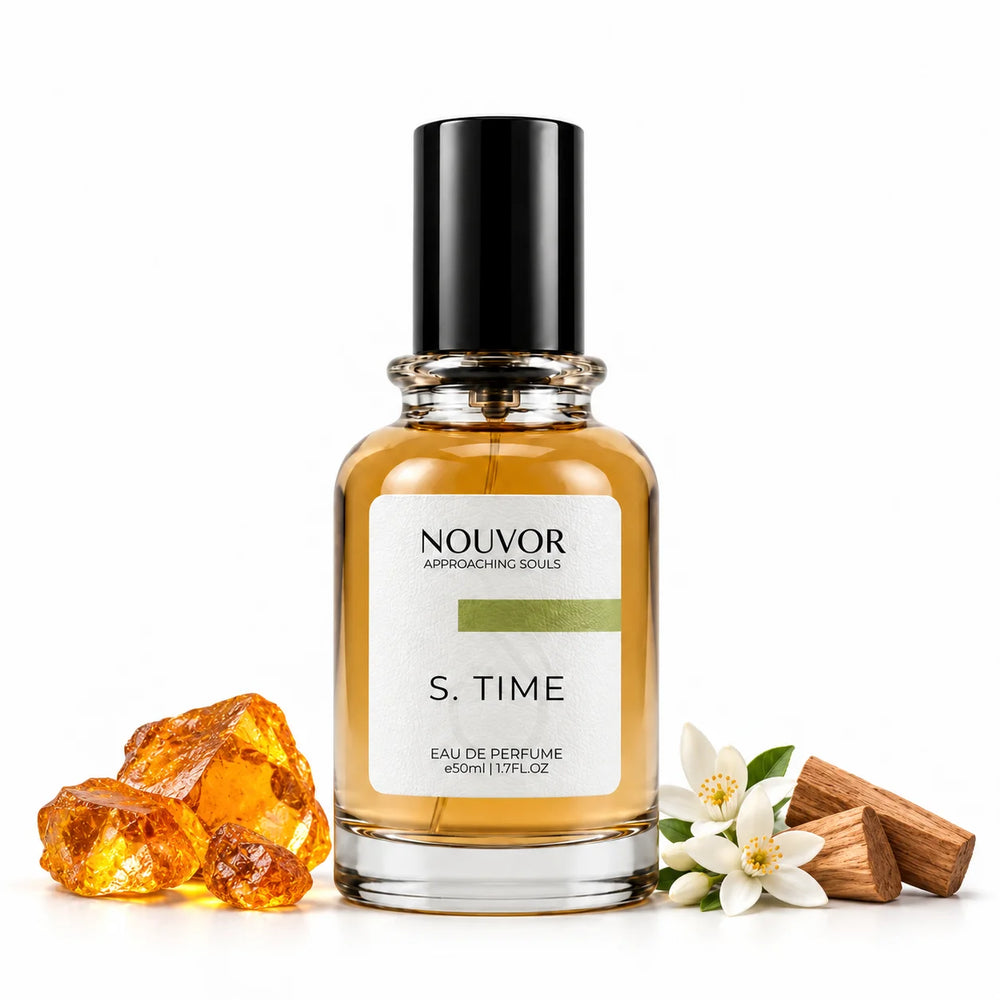 S. Time EDP 50ml with Key Notes of amber resin, orange blossom, sandalwood | Nouvor Perfumes Pakistan