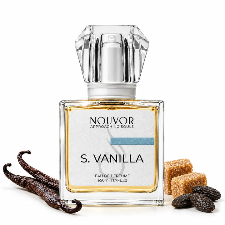 S. Vanilla EDP 50ml with Key Notes of vanilla, brown sugar, tonka beans | Nouvor Perfumes Pakistan