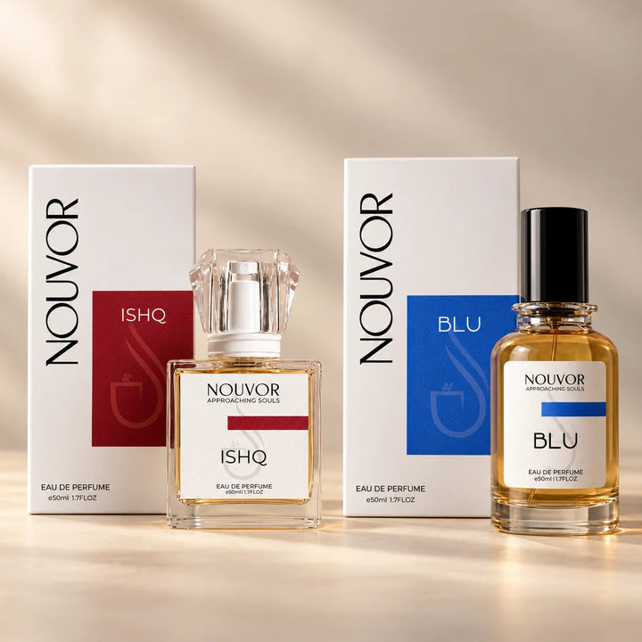 Signature Couple Set Ishq and Blu 50ml EDP with Boxes | Nouvor Perfumes Pakistan