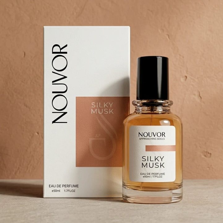 Silky Musk EDP Inspired by Ajmal Musk Silk 50ml Bottle with Box | Nouvor Perfumes Pakistan