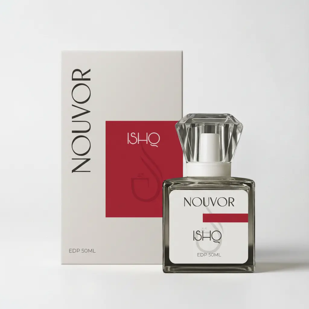 Nouvor Ishq long lasting romantic perfume bottle with elegant box