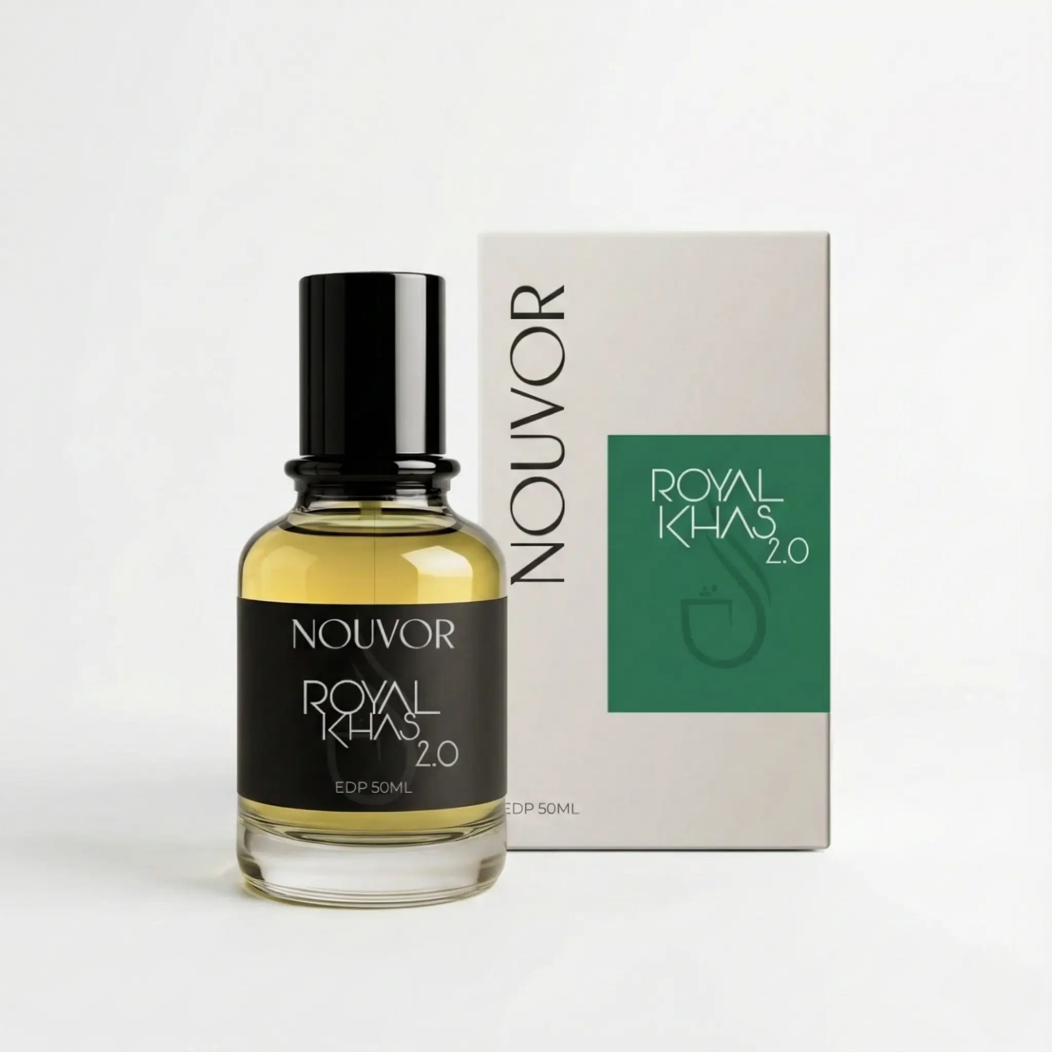 Nouvor Royal Khas 2.0 long lasting woody perfume bottle with elegant box