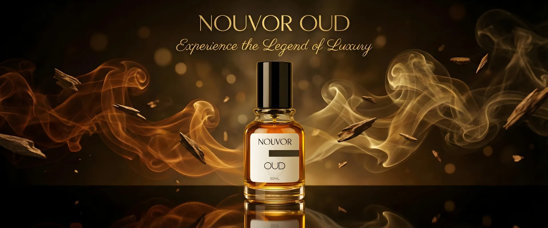 Nouvor Oud elegant designer perfume photo highlighting luxury fragrance